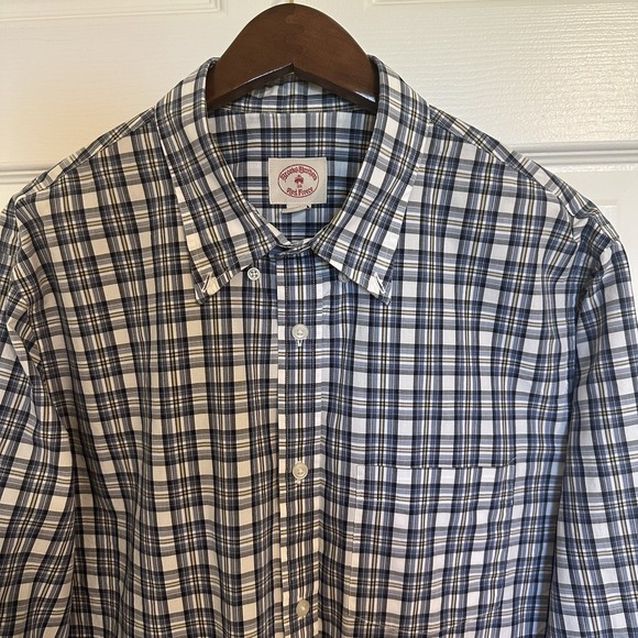 Brooks Brothers Red Fleece Plaid Button Down Shirt Mens XL Long Sleeve Casual - Picture 6 of 8